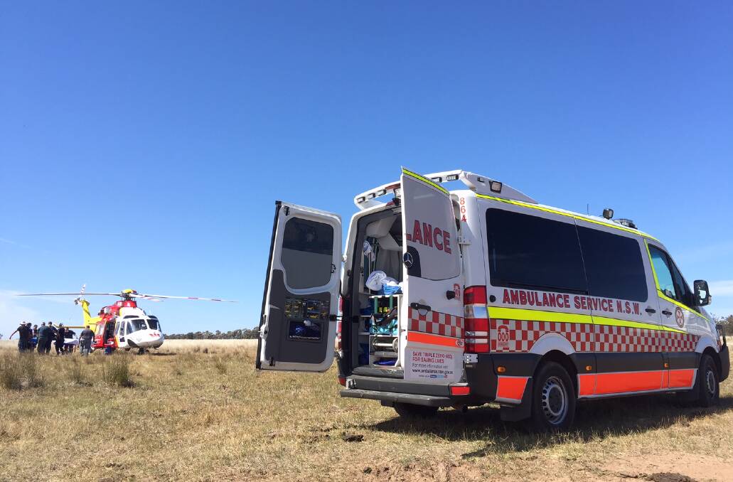 How to help: Things can be done to help paramedics if an incident occurs in a remote area. Photo: Courtesy of NSW Ambulance 