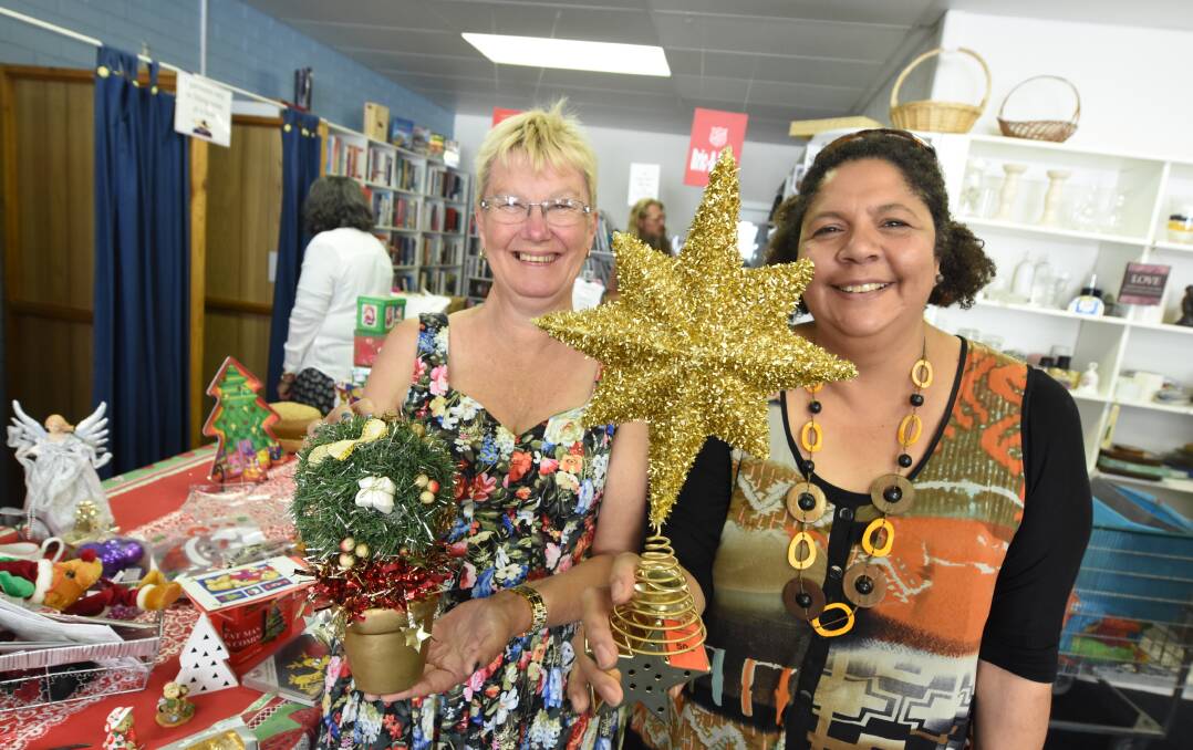 Gaye Cooper and Danielle Volkers from the Taree Salvation Army. Photo Scott Calvin