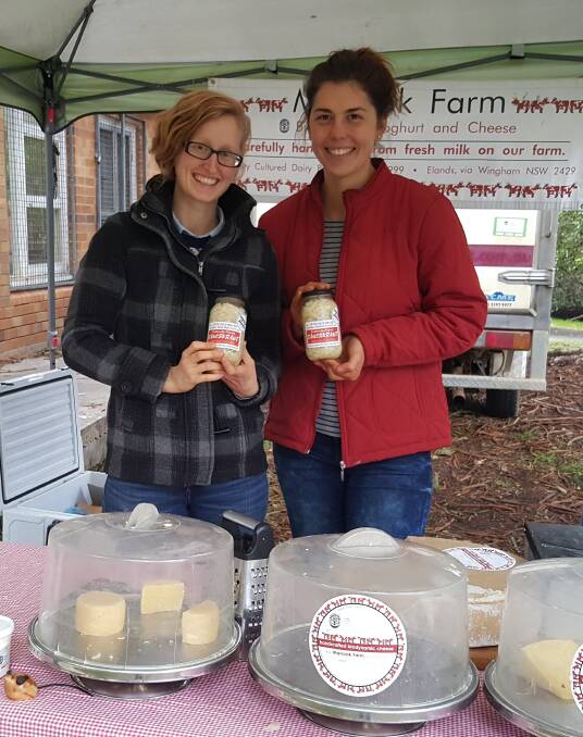 At the markets: Sarah Groom (left) and Emily Uebergang (right) from Ginger and Brown Farmstead will be  selling their own products at the July 2 Wingham Farmer's Market.