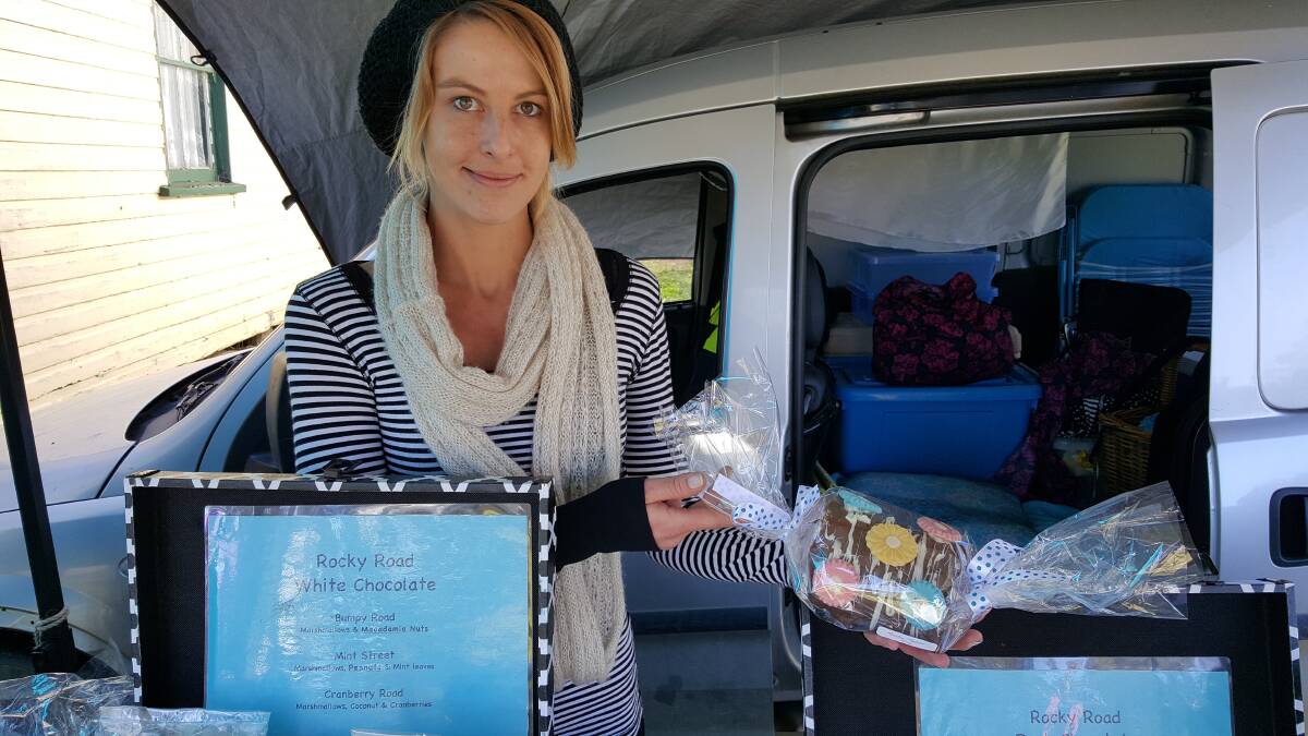 Kasey Everett, of Chocolove, will be selling different varieties of rocky road at the Wingham Farmers' Market this Saturday from 8am.
