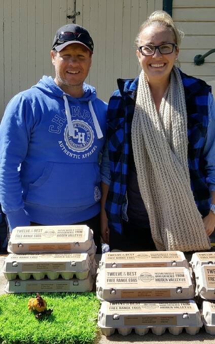Shane and Brooke Hulands of Hidden Valley Free Range are this month's feature producers at the Wingham Farmers’ Market being held on Saturday October 1.