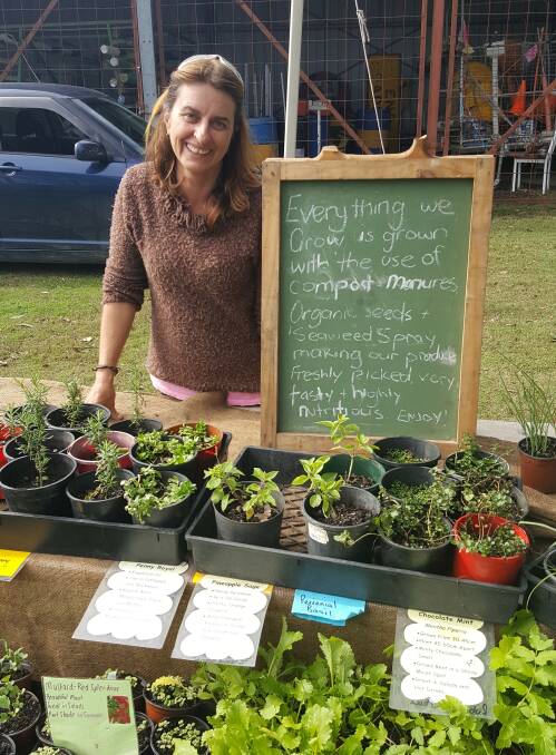Lisa Hayes from Dyers Crossing is this month's feature producer, selling heirloom seedlings and produce at the Wingham Farmers' Market on Saturday September 3.
