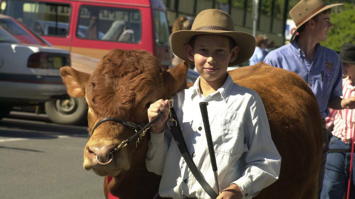 Taking it to the streets: In the early days of Wingham Beef Week a competition was held in Central Park followed by a street parade in Isabella Street.