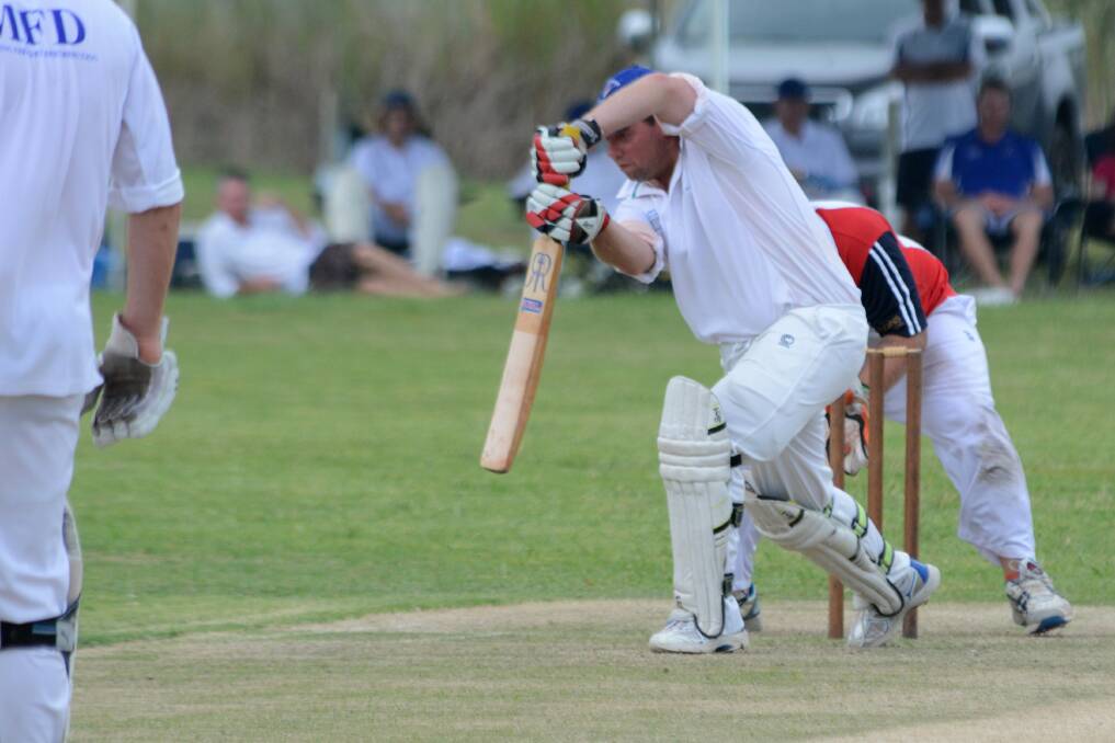 Season begins: Matt Essery played in the opening game of the new cricket season. Wingham enjoyed a good start beating Kempsey side, Nulla, at Wauchope. File photo.