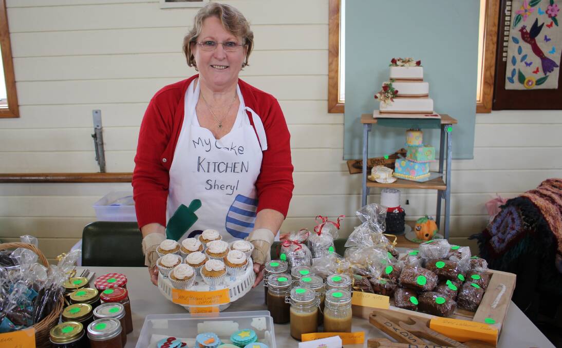 Yummy: Sheryl Horton of My Cake Kitchen Tinonee offers up delicious treats at the Spring Fair.