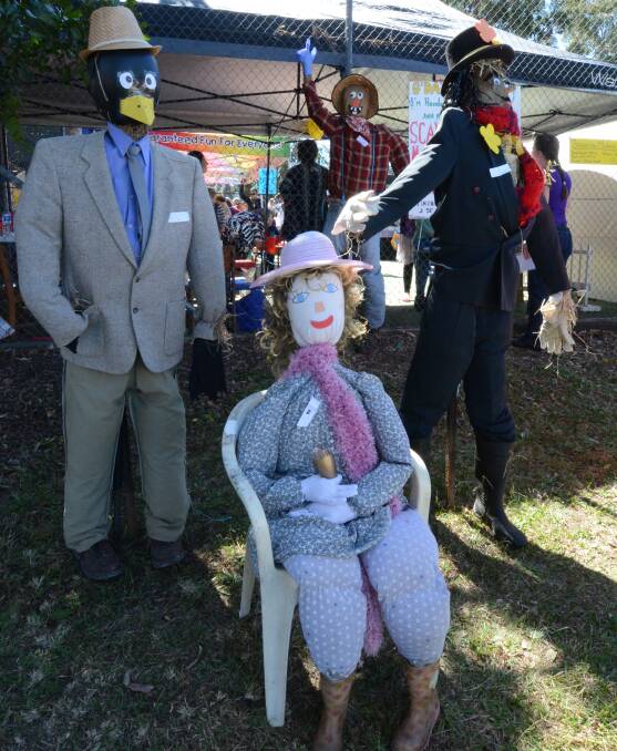 Good group: This family of scarecrows caused quite a stir at the Killabakh Day in the Country.