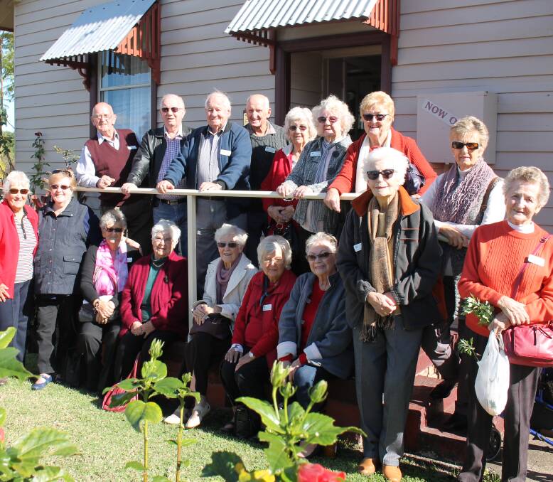 Curiousity quenched: Taree on Manning Probus Club are hosted by Tinonee Historical Society members at the museum and its surrounds before enjoying lunch.