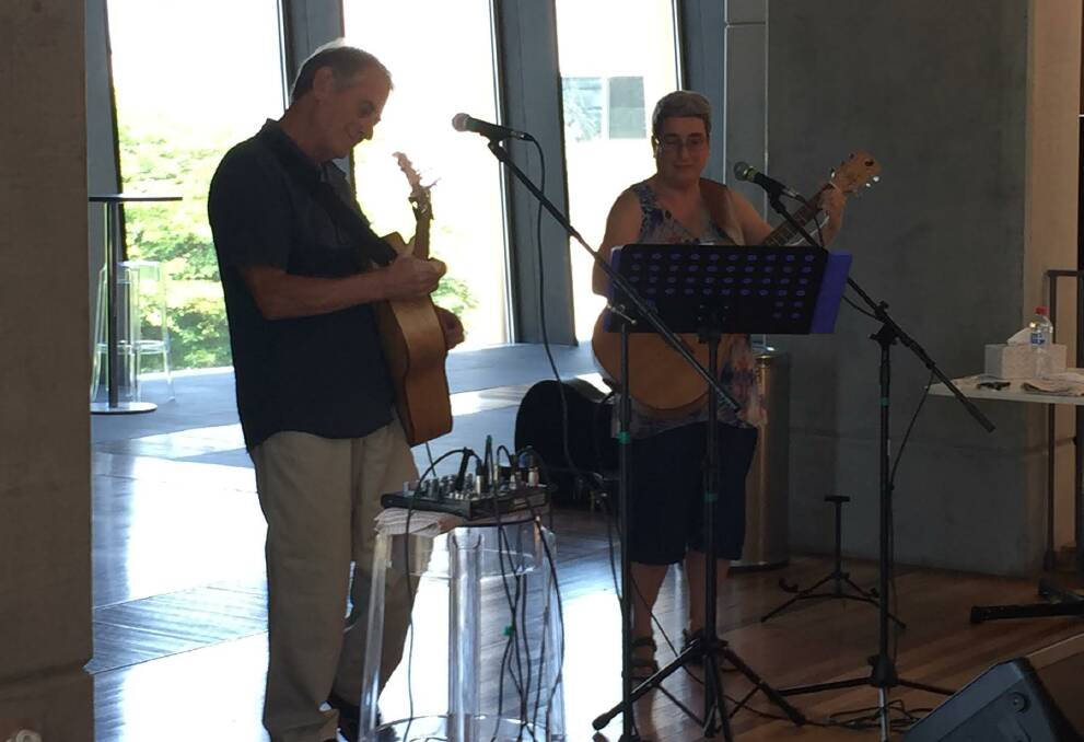 Concert may go: The free Friday lunchtime concert series at the Port Macquarie Glasshouse  which is organised by the Conservatorium Mid North Coast may not continue. Dave Smith and Carol Baker performed on January 13. 