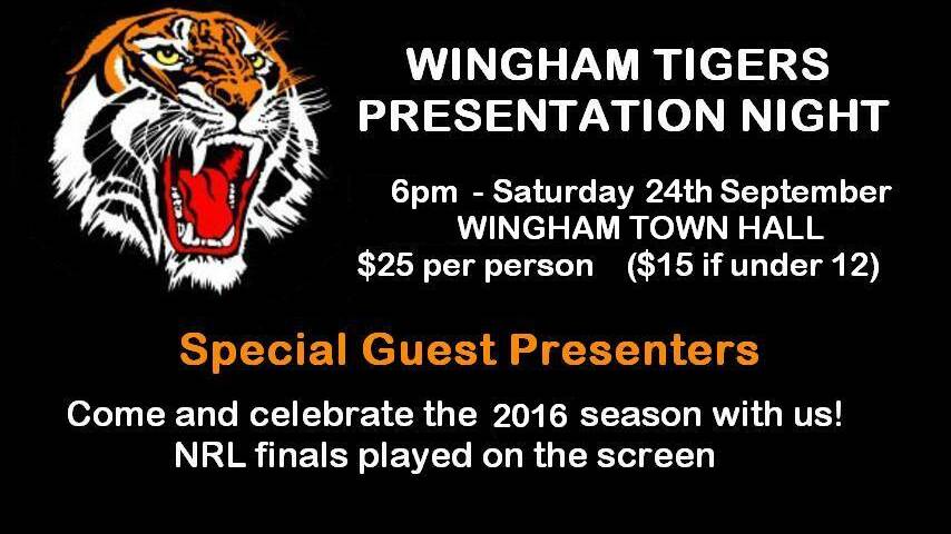 Wingham Tigers Presentation Night