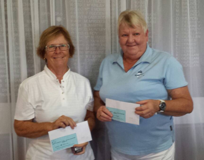 Narelle Smith and Pat Whiteley were the winners at Urunga Seniors.