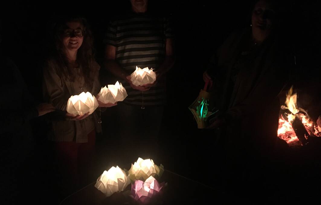 Lanterns for everyone: The Manning River Turtle Conservation Group have made 150 lanterns for the Wingham Winter Solstice Lantern Walk talking place on Friday evening.