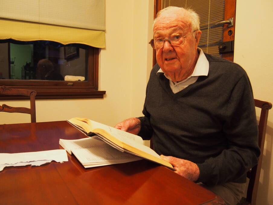 OAM recipient: 91-year-old Mr Robert Love started his life-long career in local government at the age of 13. Photo: Greg Turner, The Weekly Times.