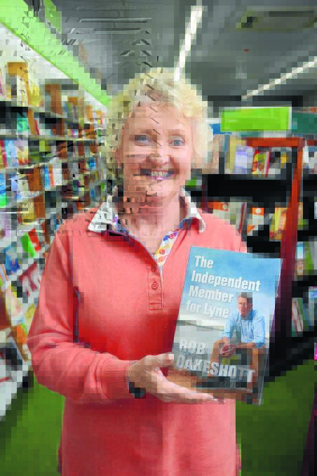 Pam Wright from Manning Valley Books with Rob Oakeshott's memoir.