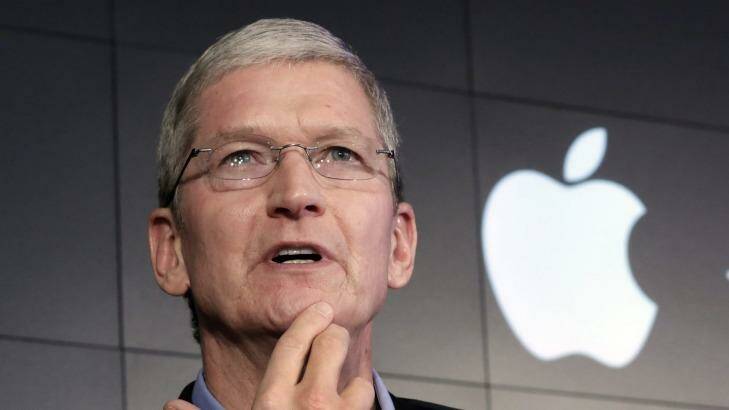 Apple spent a fraction of Facebook's amount on CEO Tim Cook's security.  Photo: Richard Drew