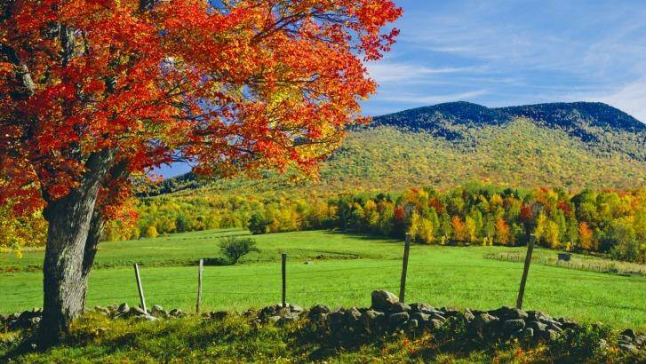 Autumn glory: The rolling hillsides of New Hampshire. Photo: iStock