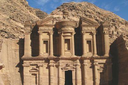 The Monastery in Petra, Jordan.
