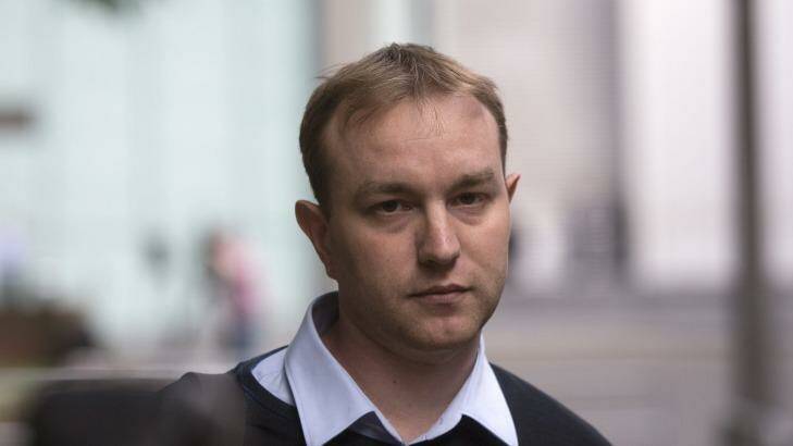 Tom Hayes leaving Southwark Crown Court following the first day of his trial in London on Tuesday. Photo: Simon Dawson