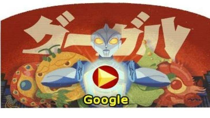 The Google doodle in honour of Eiji Tsubaraya Photo: Google