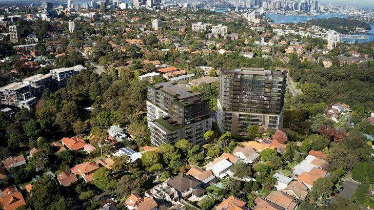 Artist impression of new development at Holdworth Street, St Leonards, where a block was sold for $66 million through JLL. 