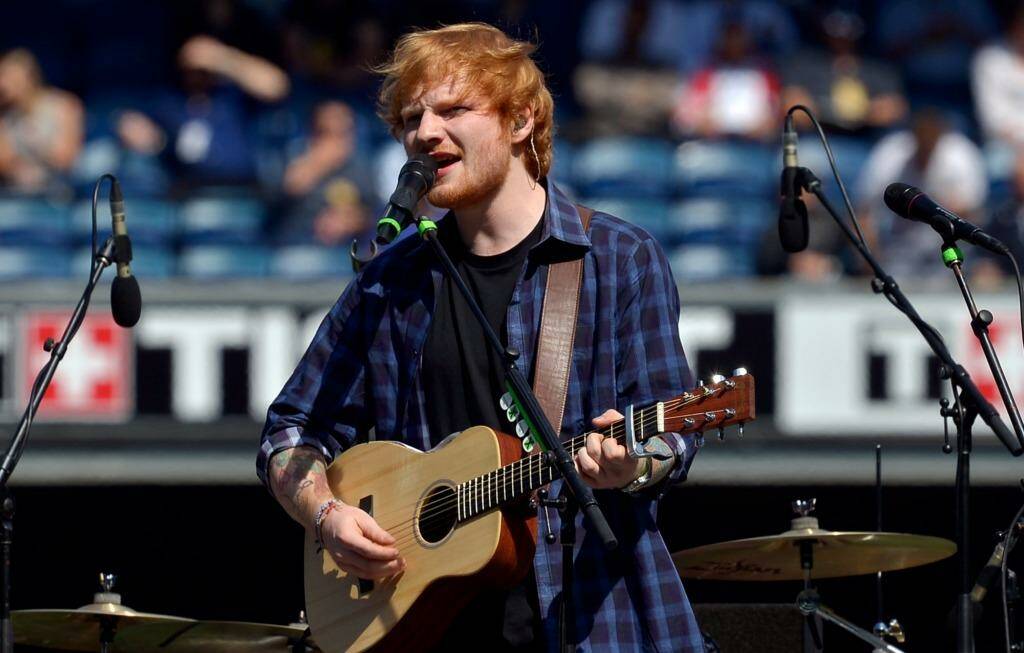 Ed Sheeran sees his future in music rather than acting. Photo: Joe Armao
