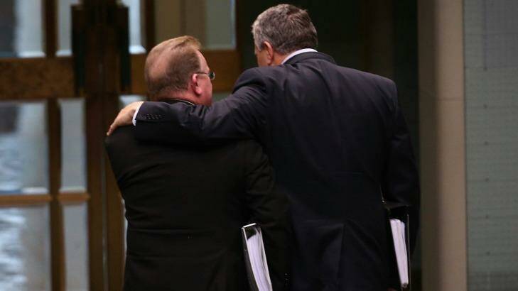 Treasurer Joe Hockey has handed over the reins to Mr Bilson. Photo: Andrew Meares