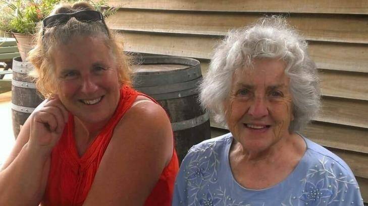Diane Rojek (left) with her mother Renee Scott who is carrying a superbug Photo: Supplied