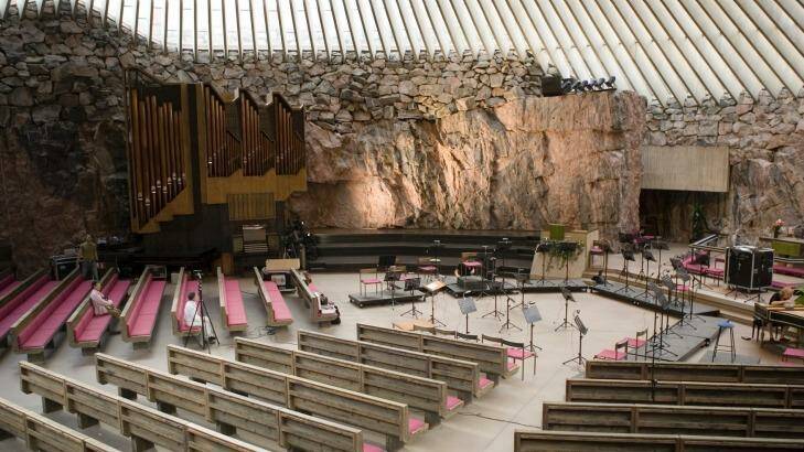 Helsinki Rock Church, Finland. Photo: Visit Finland