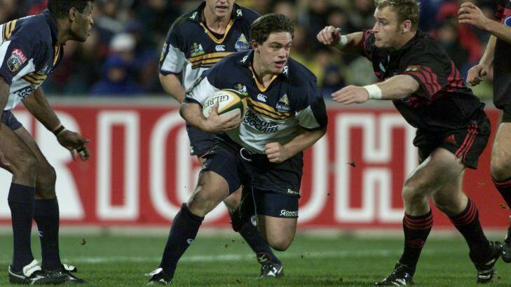 Rod Kafer playing for the Brumbies in 2000. Photo: Paul Harris