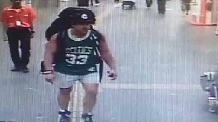 The last known photo of Rye Hunt shows him walking through Galeao International Airport in Rio de Janeiro, on May 21.. Photo: Supplied