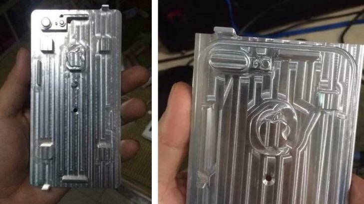 Supposed production plates of the iPhone 7 and iPhone 7 Plus, which were posted online. Photo: HDBlog