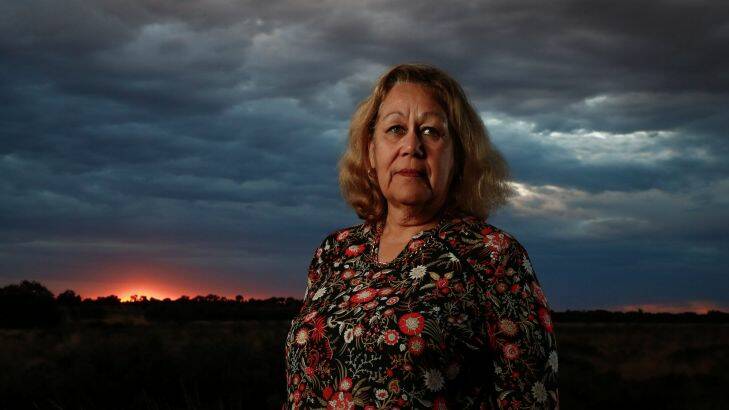 Portrait of Aunty Norma Ingram, member of the City of Sydney??????s Aboriginal and Torres Strait Islander Advisory Panel, who was a teenager at the time of the referendum, at Uluru on Thursday 25 May 2017. fedpol Photo: Alex Ellinghausen