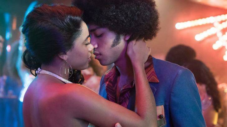 Herizen Guardiola (left) and Justice Smith in <i>The Get Down</i>. Photo: Myles Aronowitz/Netflix