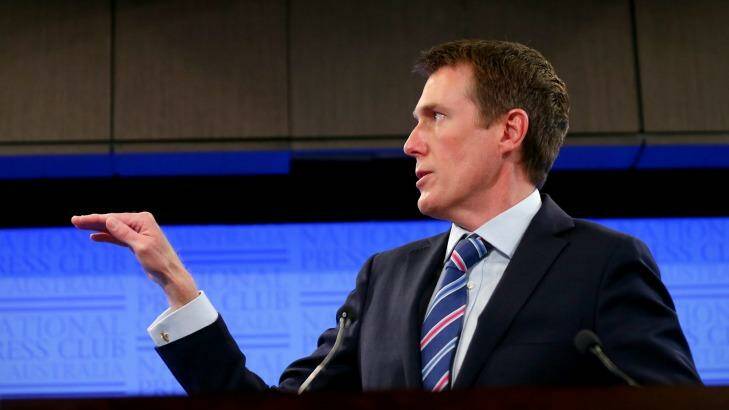 Social Services Minister Christian Porter wants to negotiate on paid parental leave. Photo: Alex Ellinghausen