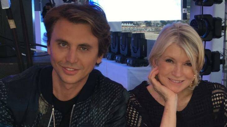 Martha Stewart was perplexed by Jonathan Cheban's identity and why he was in her presence on a yacht in Cannes on Wednesday. Photo: Jonathan Cheban/Twitter