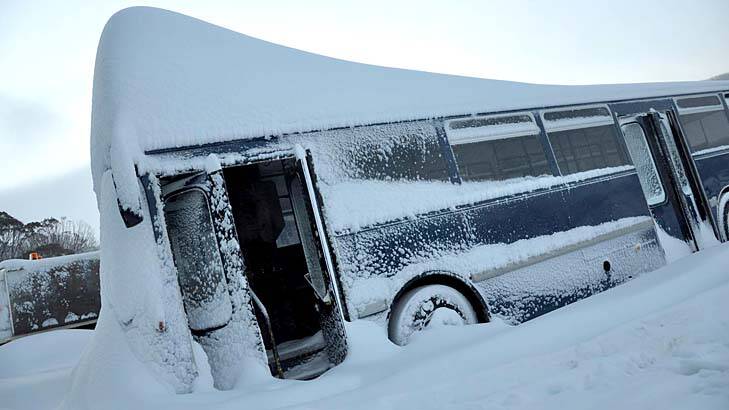 Perisher's bus photo was a hit on Facebook.