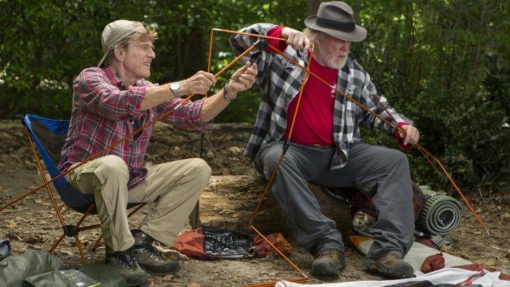 Robert Redford and Nick Nolte explore "lost and regained friendship" in <i>A Walk in the Woods</i>. Photo: Supplied