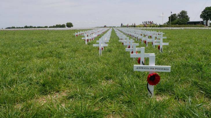 Final resting place: Pozieres. Photo: Nick Miller