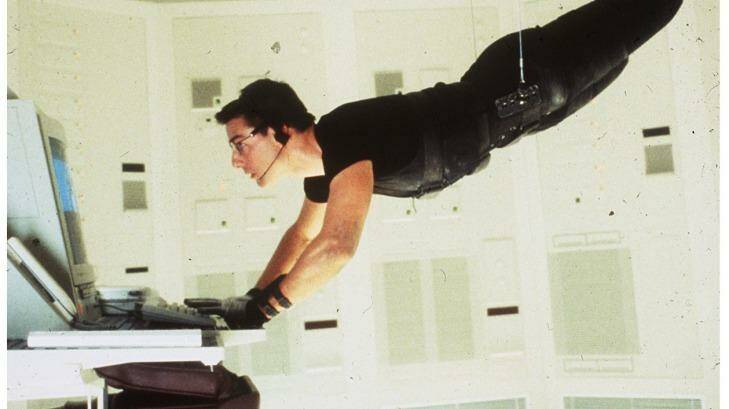 Man of action: Tom Cruise in <i>Mission Impossible</i>.