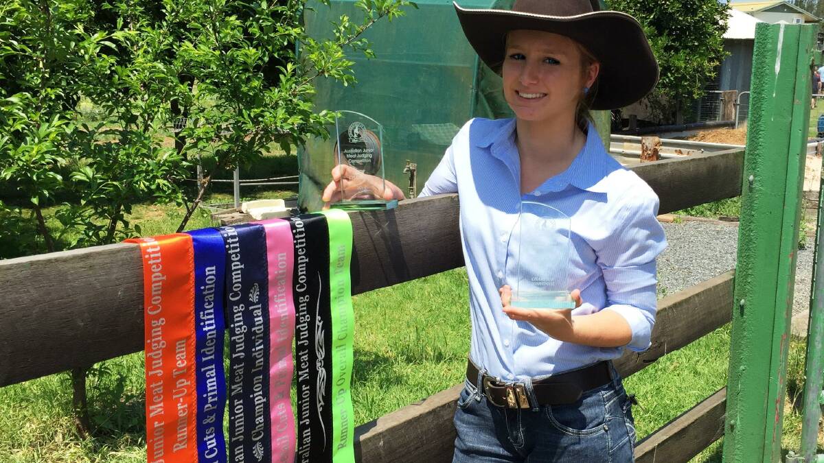Junior Champion has meat industry career in her sights
