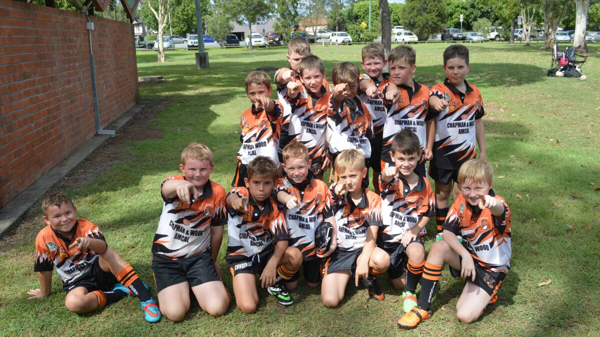 The Wingham Tigers U10 team.