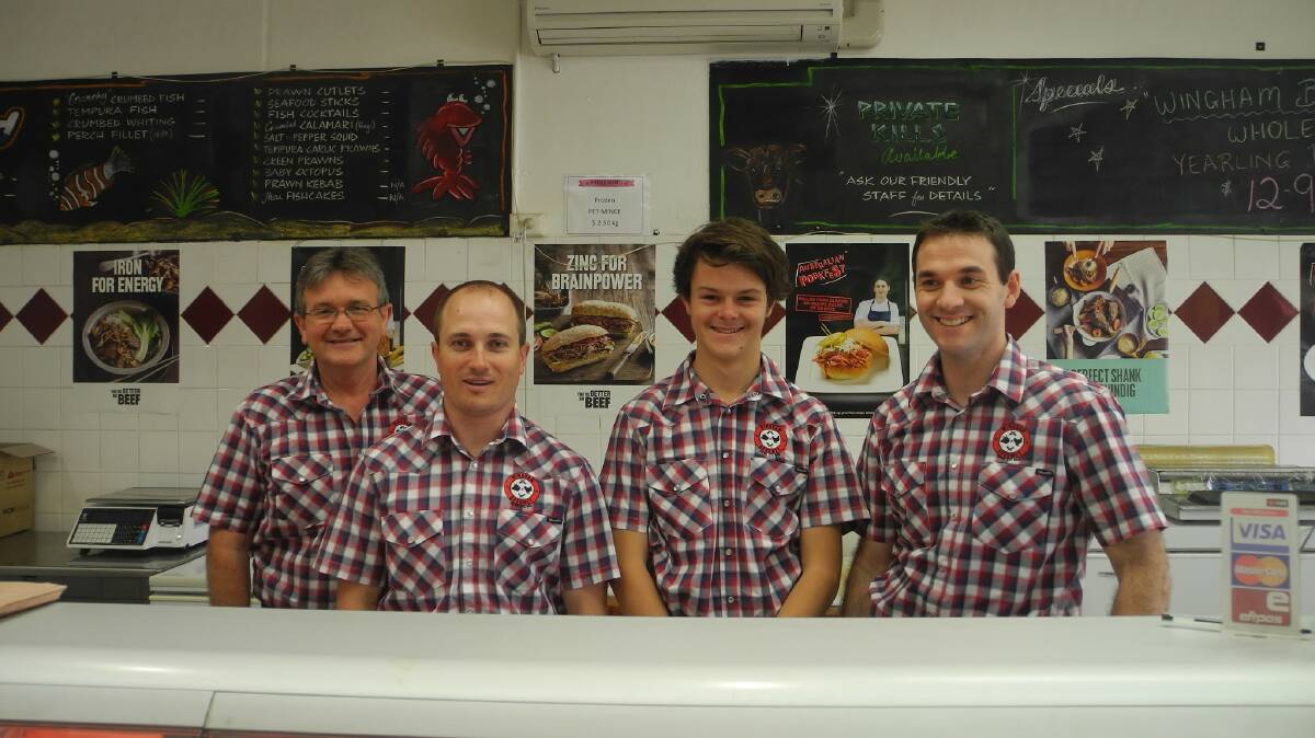 The clean shaven Mo Bro's from Wingham Gourmet Meat and Chicken, Bevan Brown, Josh Short, Bailey Saville and Scott Kelly.