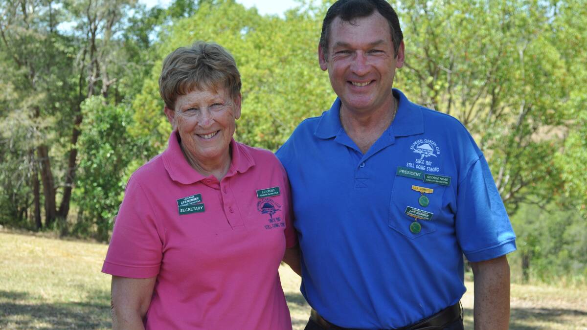 New life members of Killabakh Garden Club: Liz Cross and George Hoad