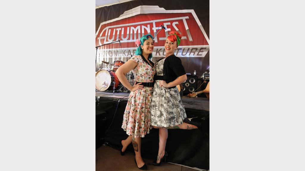 AutumnFest was last held in Wingham in 2013 and locals enjoyed the colourful display of custom cars and vintage clothing.
