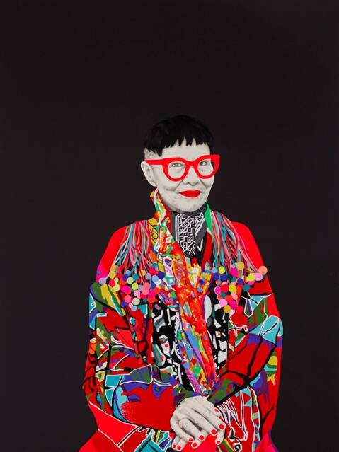 The portrait of Jenny Kee, by Clare Fletcher is a crowd pleaser in the touring Archibald Prize 2015 exhibition.