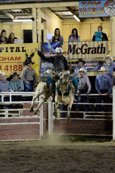 Manning Madness Professional Bull Riding Event in Wingham on Easter Saturday 2014