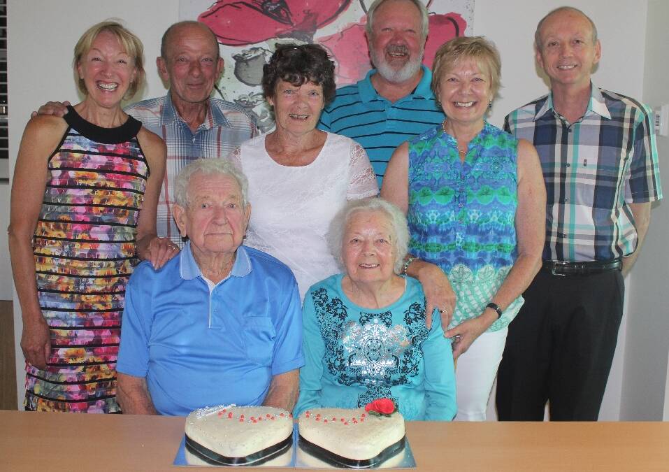 Les and Hazel Reeves celebrated their 70th wedding anniversary with their six children.
