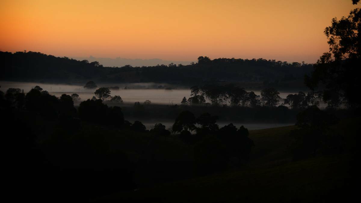 The view from Bungay Road, Wingham. Photo by Carl Muxlow for the Daybreak on the Manning series.