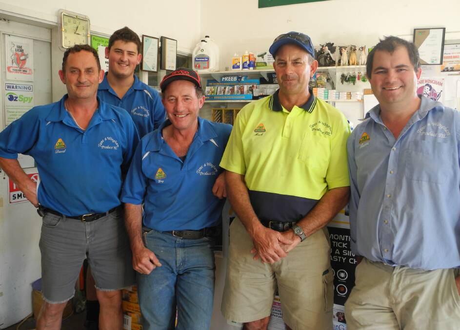 Staff at the Wingham branch of Taree and Wingham Produce