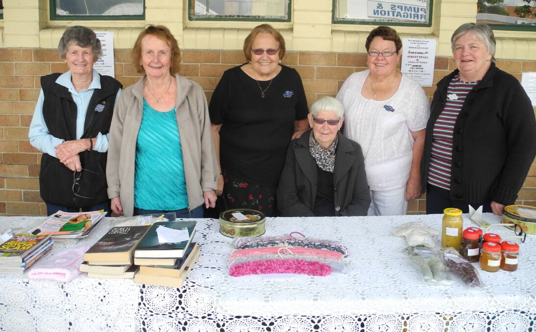 The Widdon Group Ladies Auxiliary members raising funds in Wingham