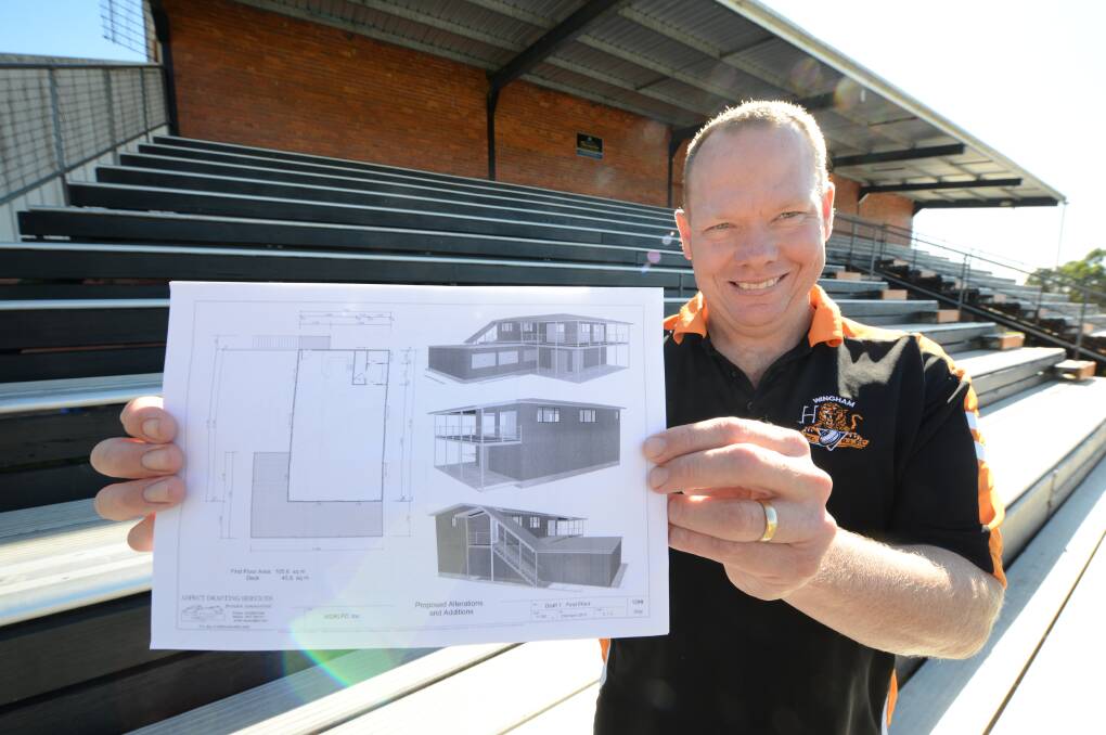 Darrin Lewis with plans for an upgrade at Wingham Sporting Complex